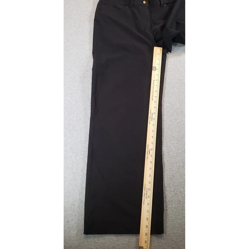 Lululemon City Sleek Wide Legs Pants Womens Black Size 30 High Rise LW5ENJS